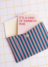 Dark Blue Stripes Wallet