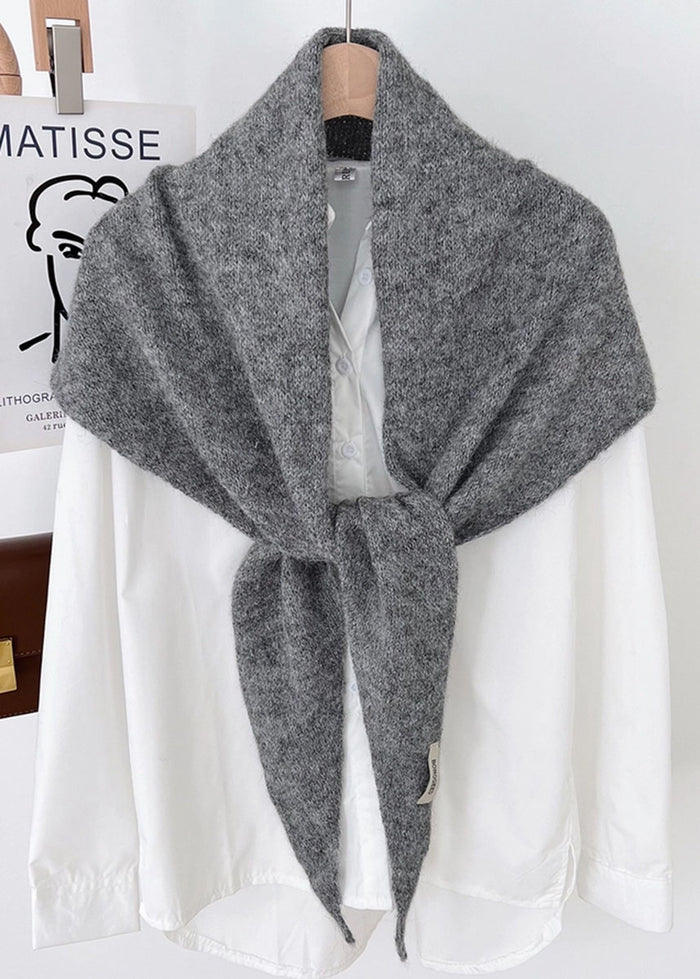 Triangle Scarf - Gray