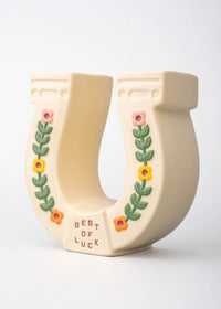 Ceramic Horseshoe Vase