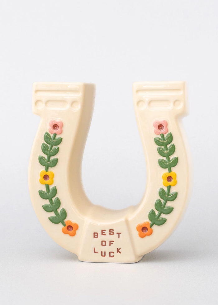 Ceramic Horseshoe Vase