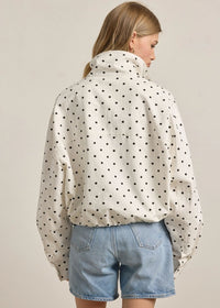Domino Polka Dot Pullover Jacket - Cream & Black