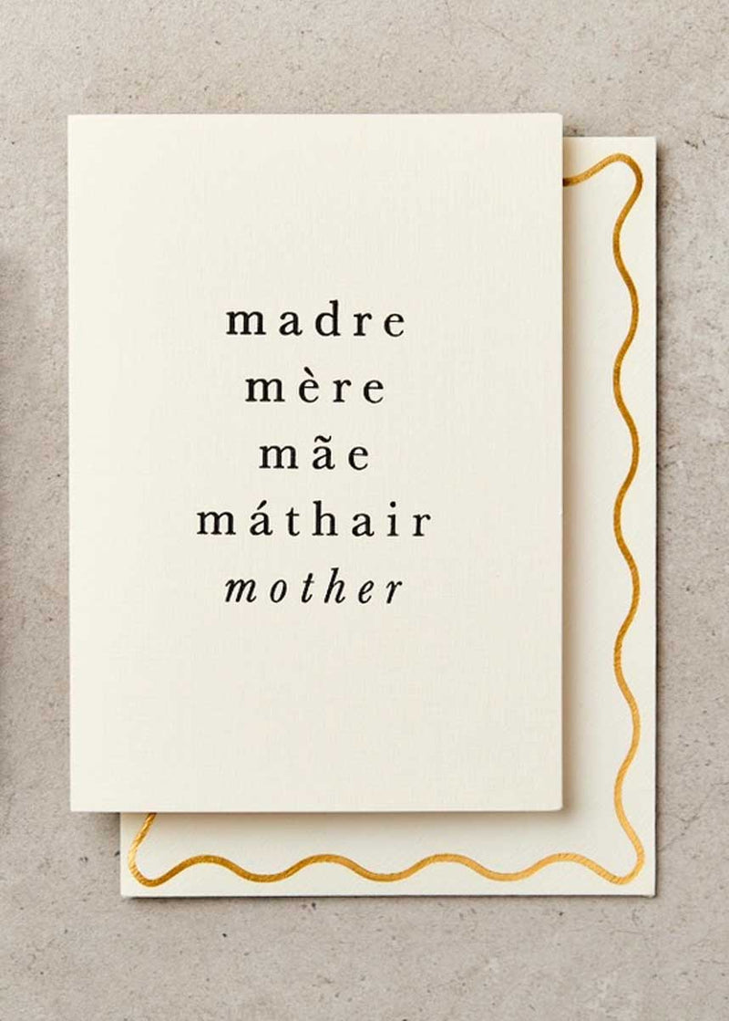 Madre Mother's Day Card