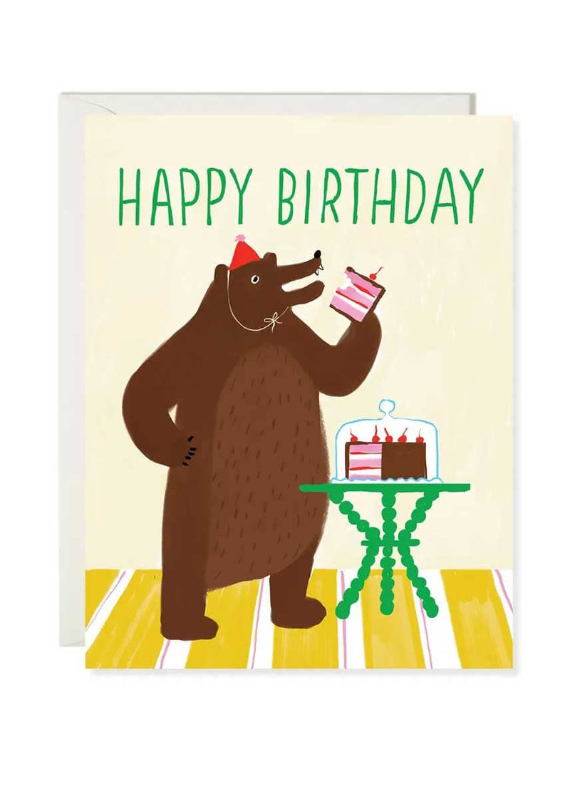 Bear Eats Cake Card