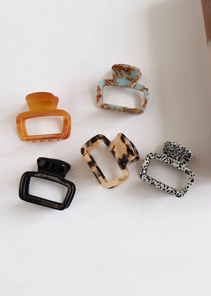 Square Claw Clip - Spots