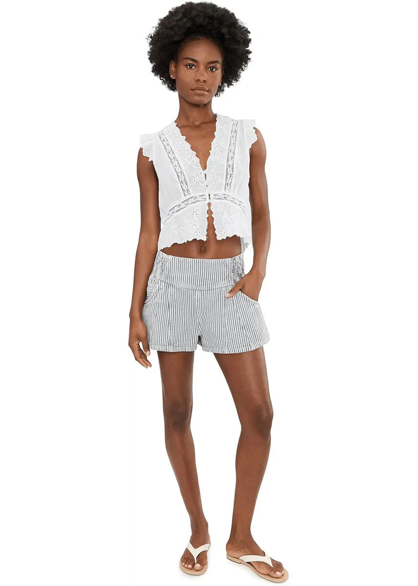 Luna Railroad Short - Horizon Stripe