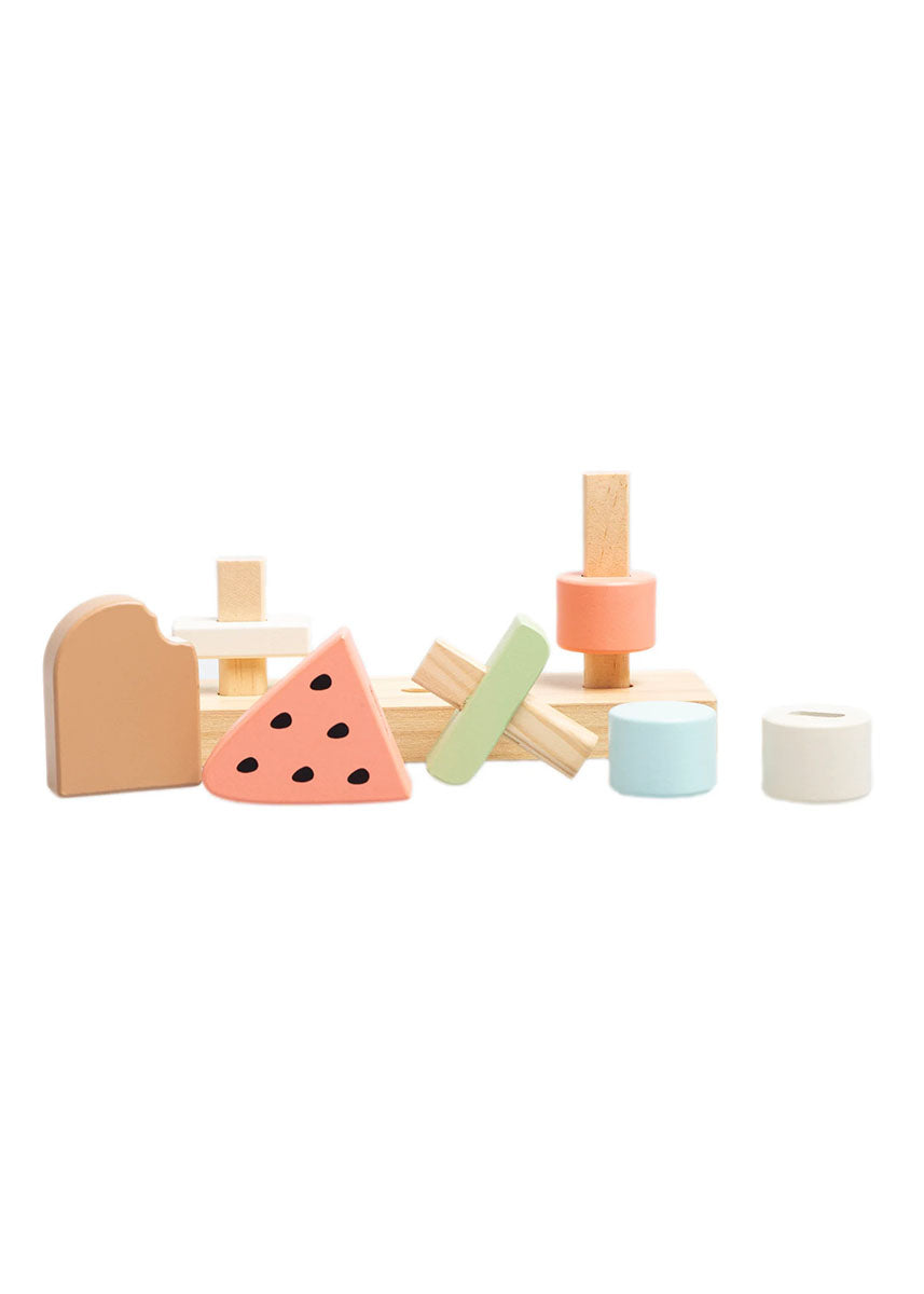 Wooden Ice Cream Stacking Toy