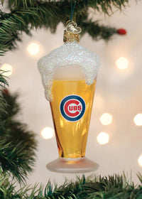 Cubs Glass Of Beer Ornament