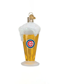 Cubs Glass Of Beer Ornament