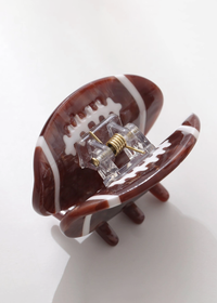 Football Mini Claw Clip