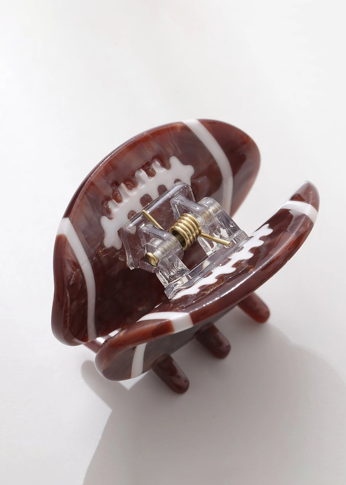 Football Mini Claw Clip