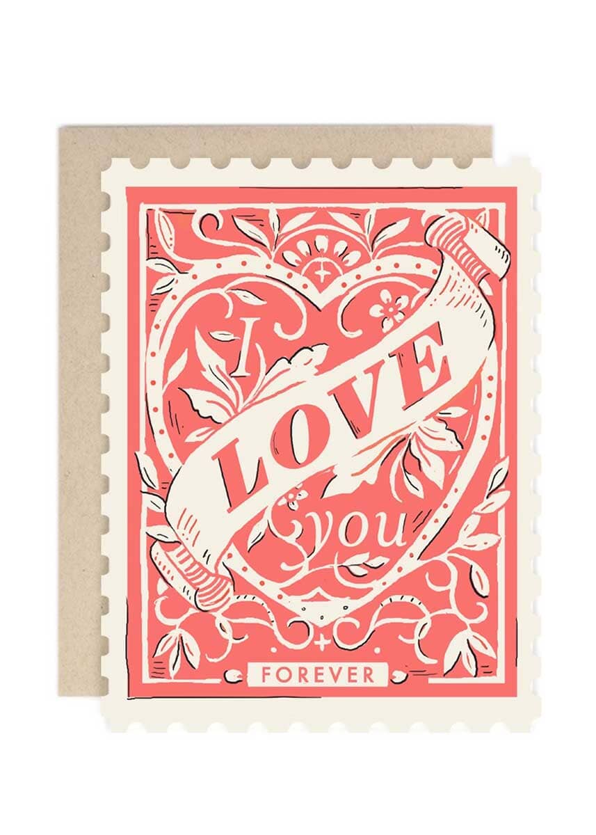 I Love You Forever Stamp Card
