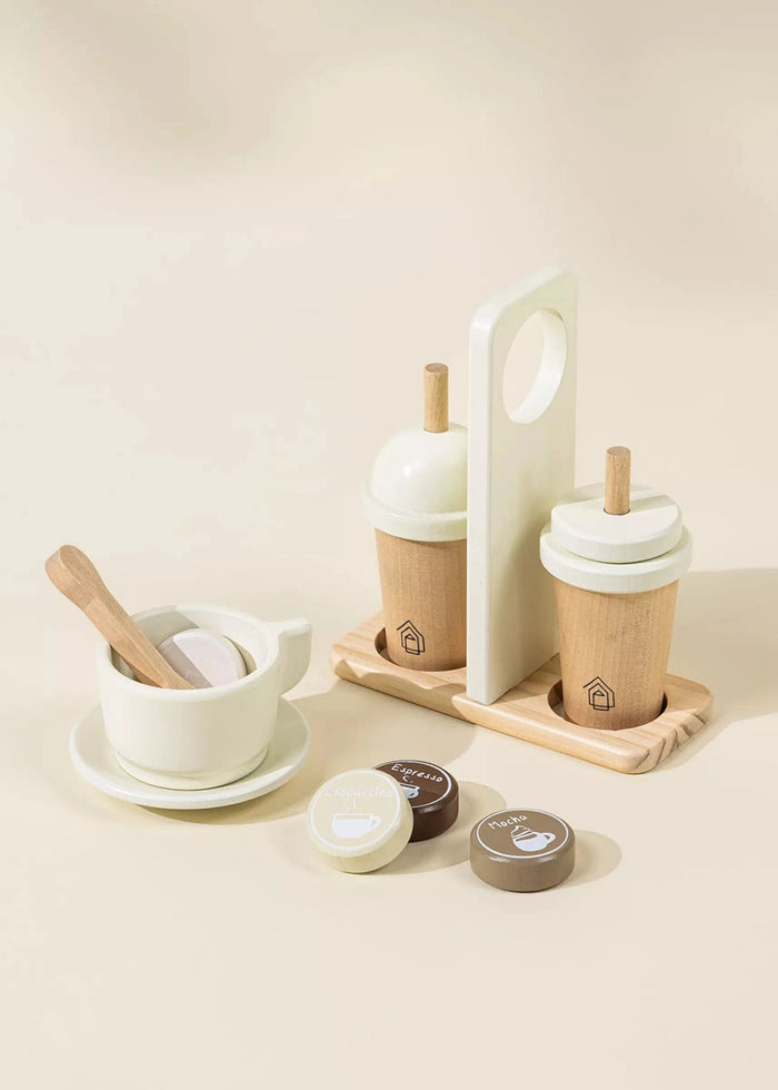 Wooden Coffee Maker Set