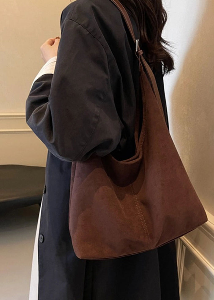 Simple Commuter Tote Bag - Coffee