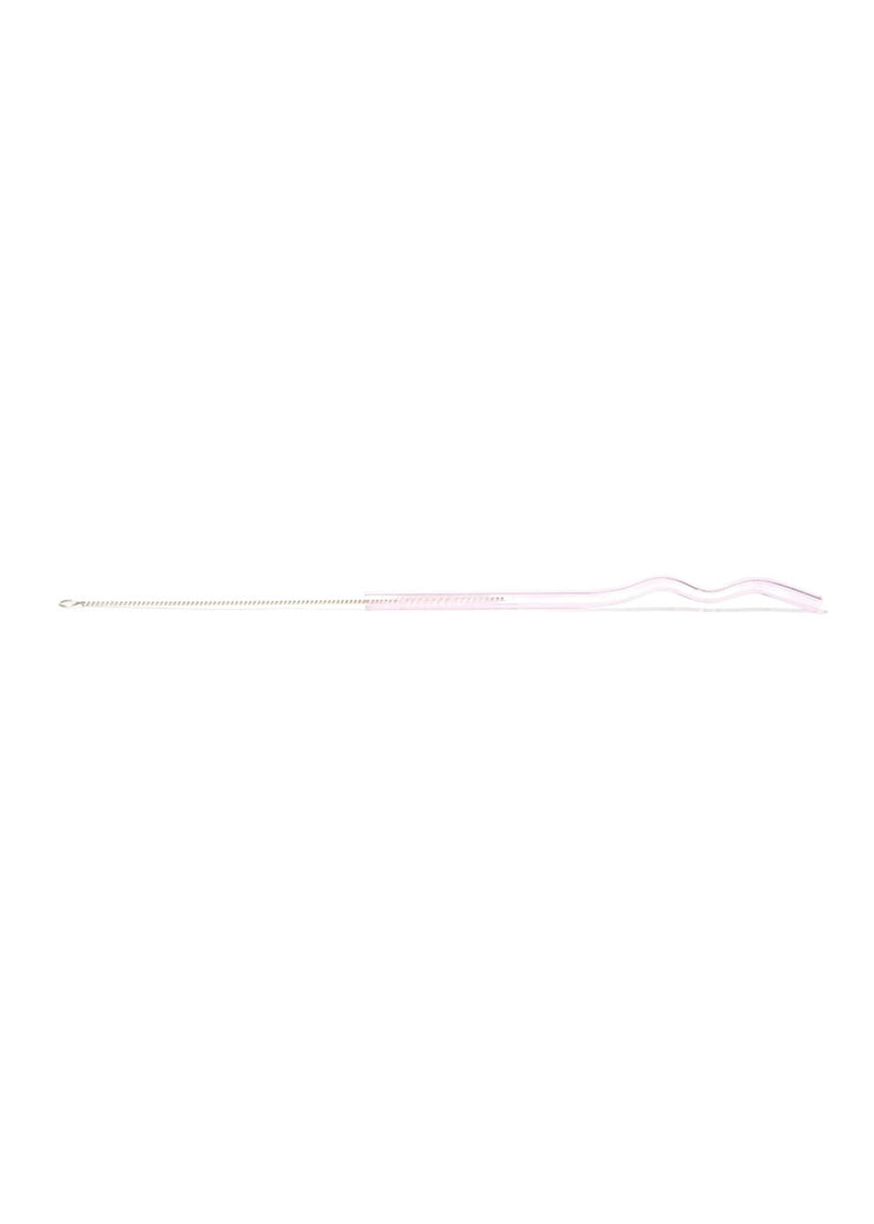 Squiggle Glass Straws Set