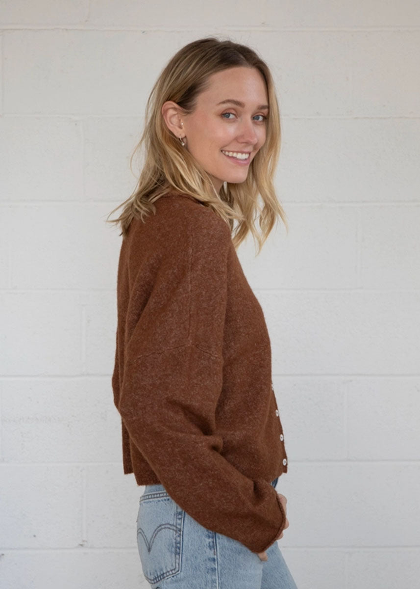 Piper Cardigan - Brown