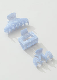 Saltwater Blue Claw Clips