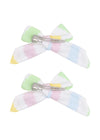 Hair Bow Clip Set (2-Pack) - Ric Rac Stripe
