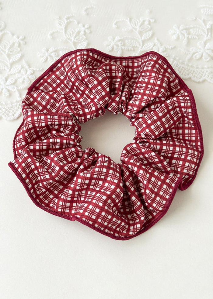 Holiday Scrunchies - Red Plaid