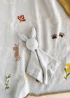 Organic Bunny Lovey - Light Grey