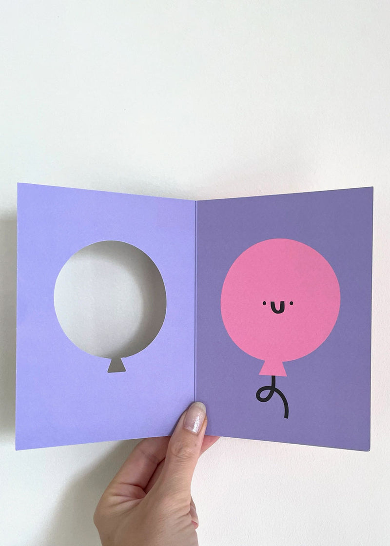 Birthday Balloon Die-Cut Card