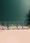 Hand Blown Holiday Shot Glass: Santa