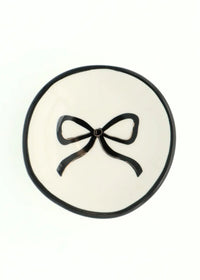Black Bow Ring Dish