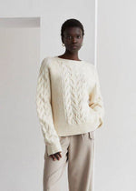 Joie Cable Knit Sweater - Pearl