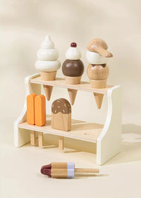 Wooden Ice Cream Stand Playset