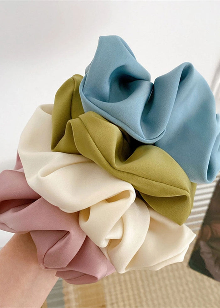 Jumbo Silk Scrunchie - Yellow