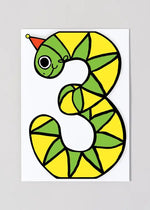 Snake 3rd Birthday Card