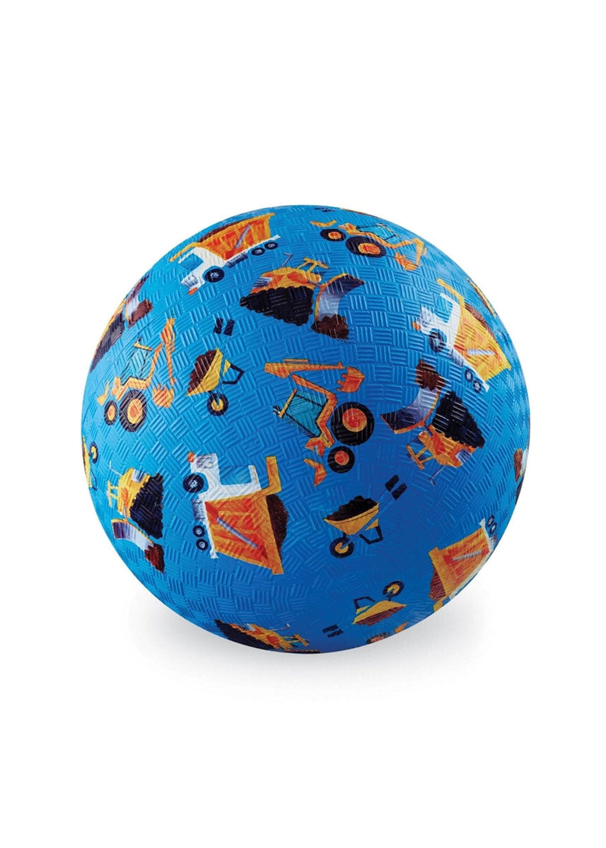 7" Playground Ball - Blue Construction