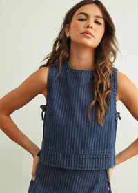 Jonno Denim Tank - Blue