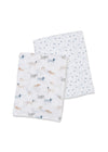 2-Pack Cotton Swaddles - Puppy Dog & Stars