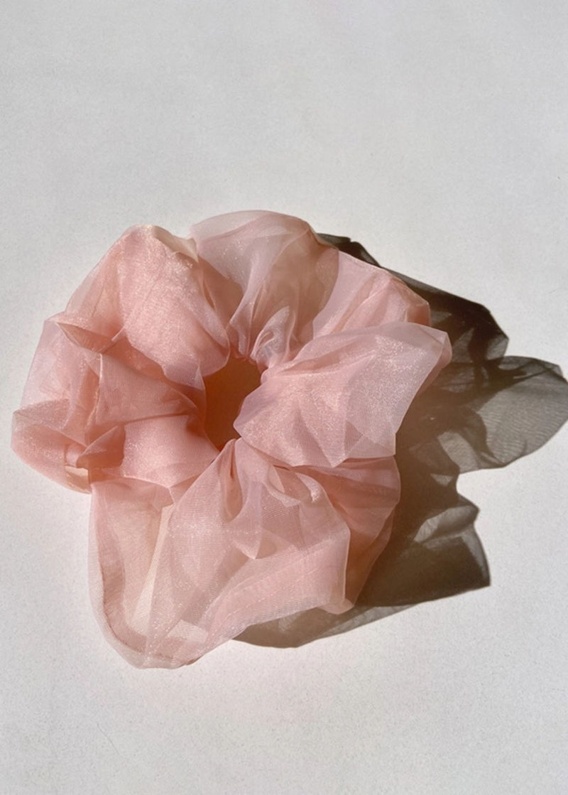 Big Ballet Organza Scrunchie - Peach