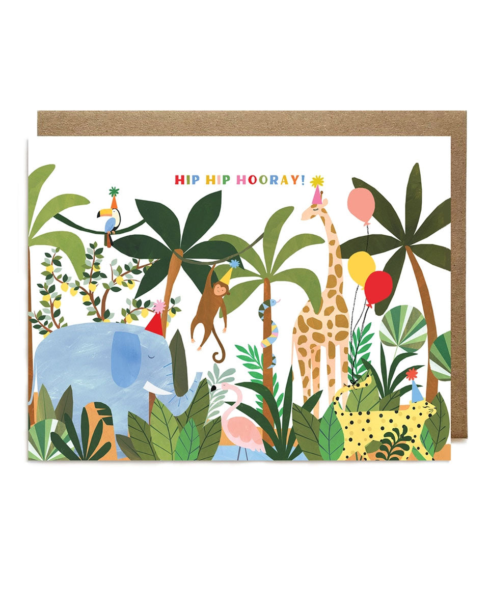 Jungle Party Birthday Card