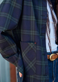 Robyn Plaid Jacket - Green Plaid