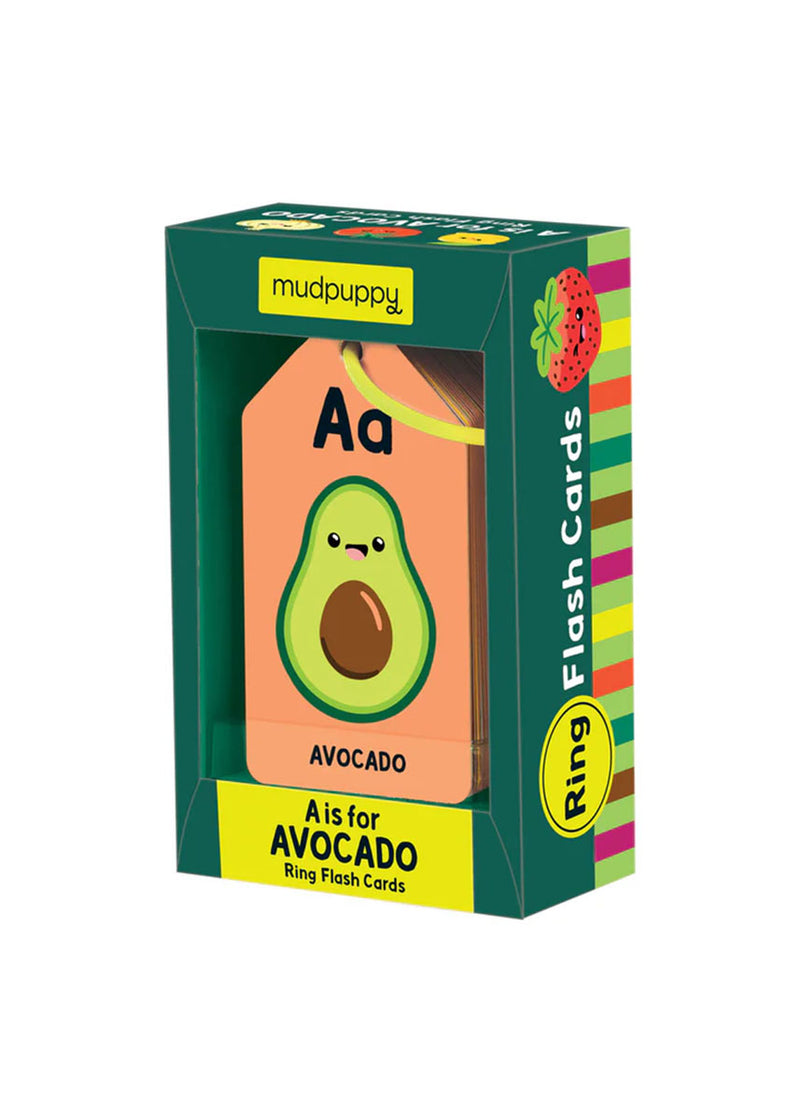 A Is For Avocado Ring Flash Cards