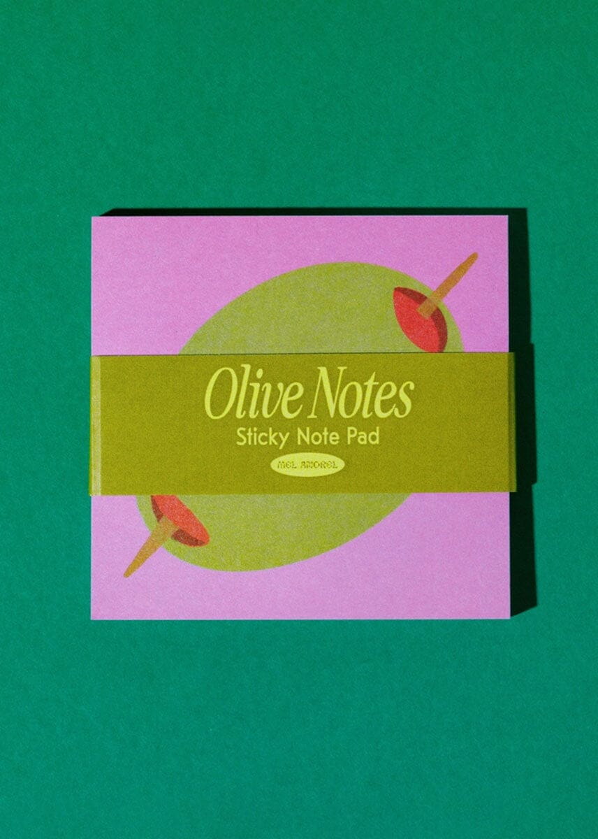 Olive Sticky Notes - Mauve