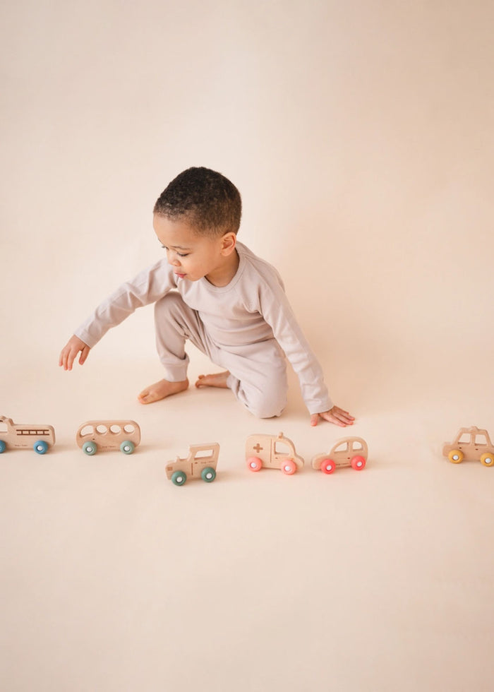 Wooden Toy Bus