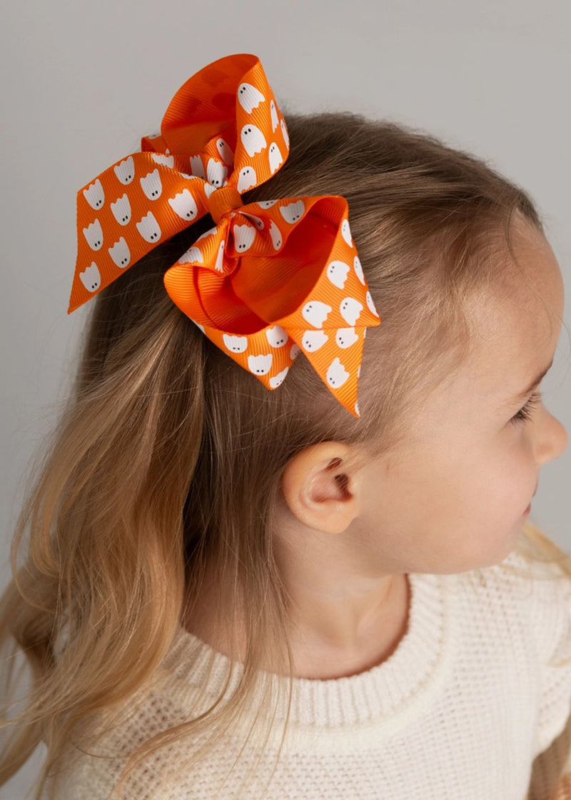 Halloween Print Bow - Ghost