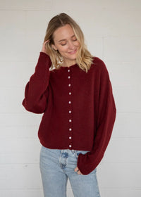 Piper Cardigan - Wine