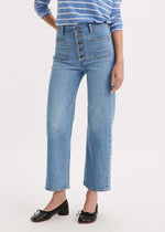 Ribcage Straight Patch Pocket Jeans - In Patches