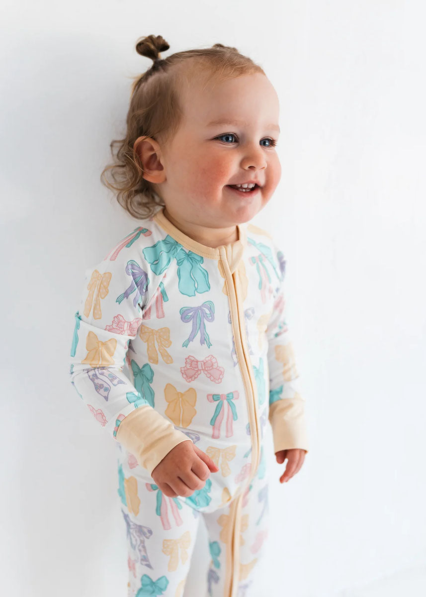 Easter Bows Zipper Romper