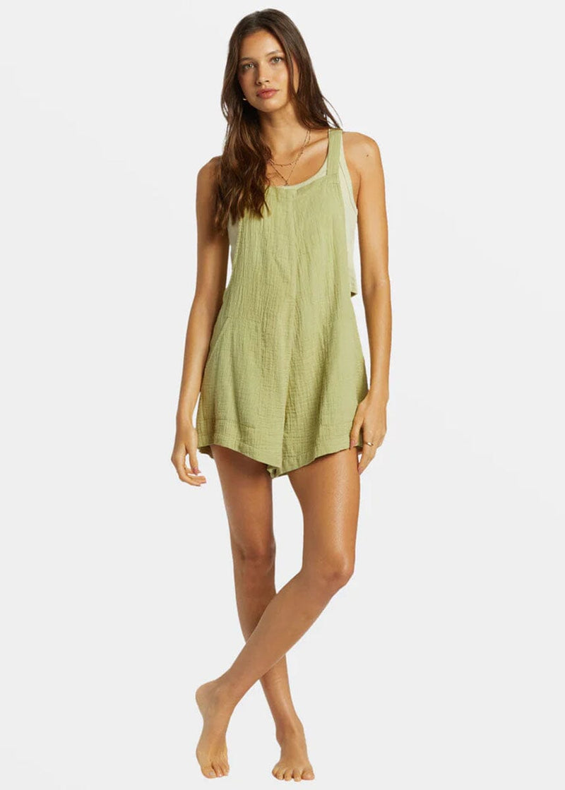 Beach Crush Romper - Avocado