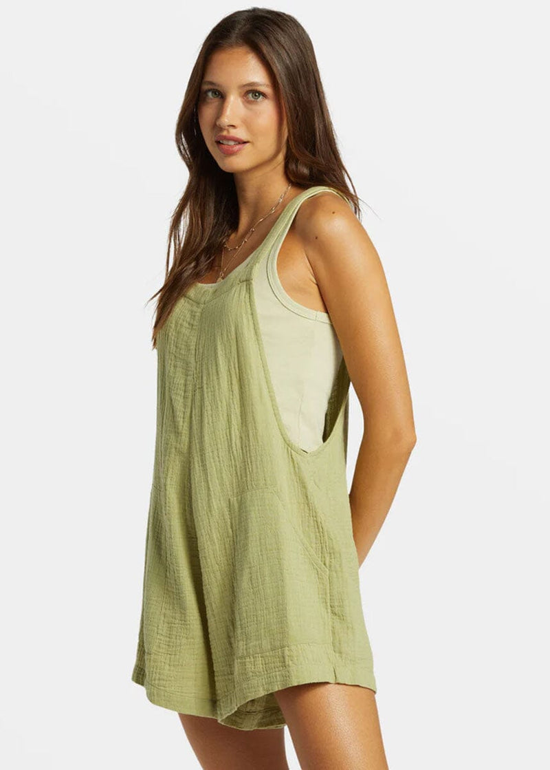 Beach Crush Romper - Avocado