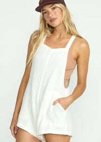 Beach Crush Romper - Salt Crystal