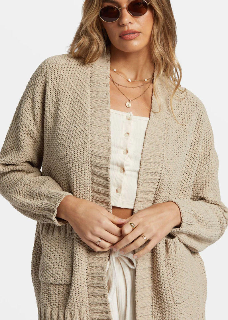 Sea Side Cardigan - Cobblestone