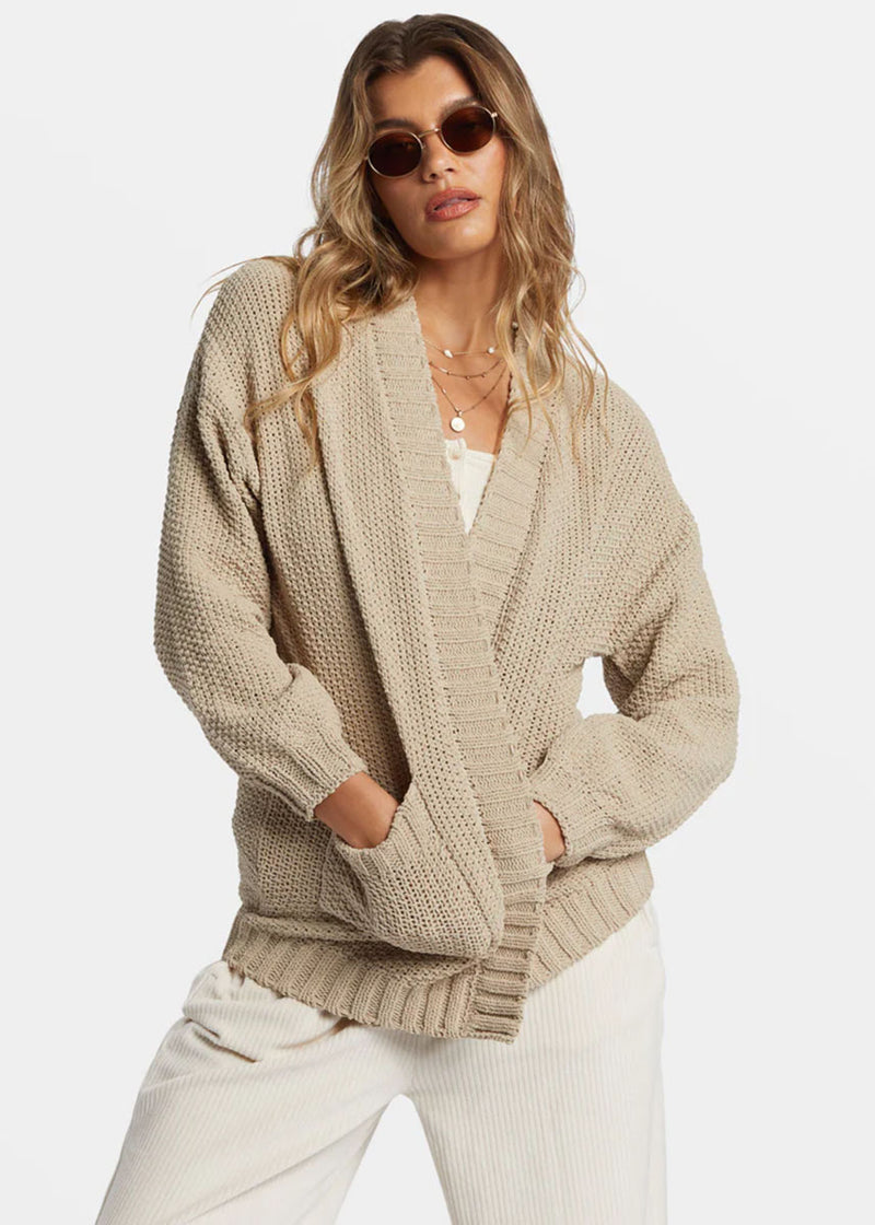 Sea Side Cardigan - Cobblestone