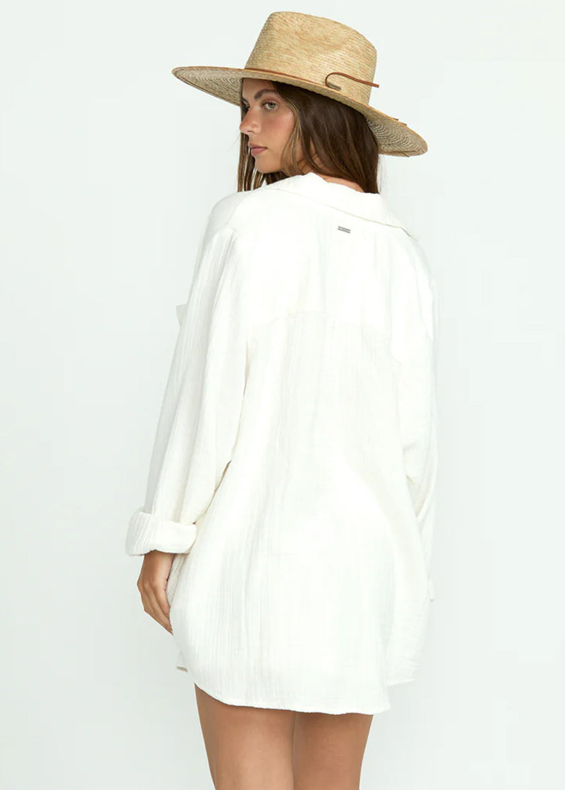 Sweet Swell Button-Down - Salt Crystal