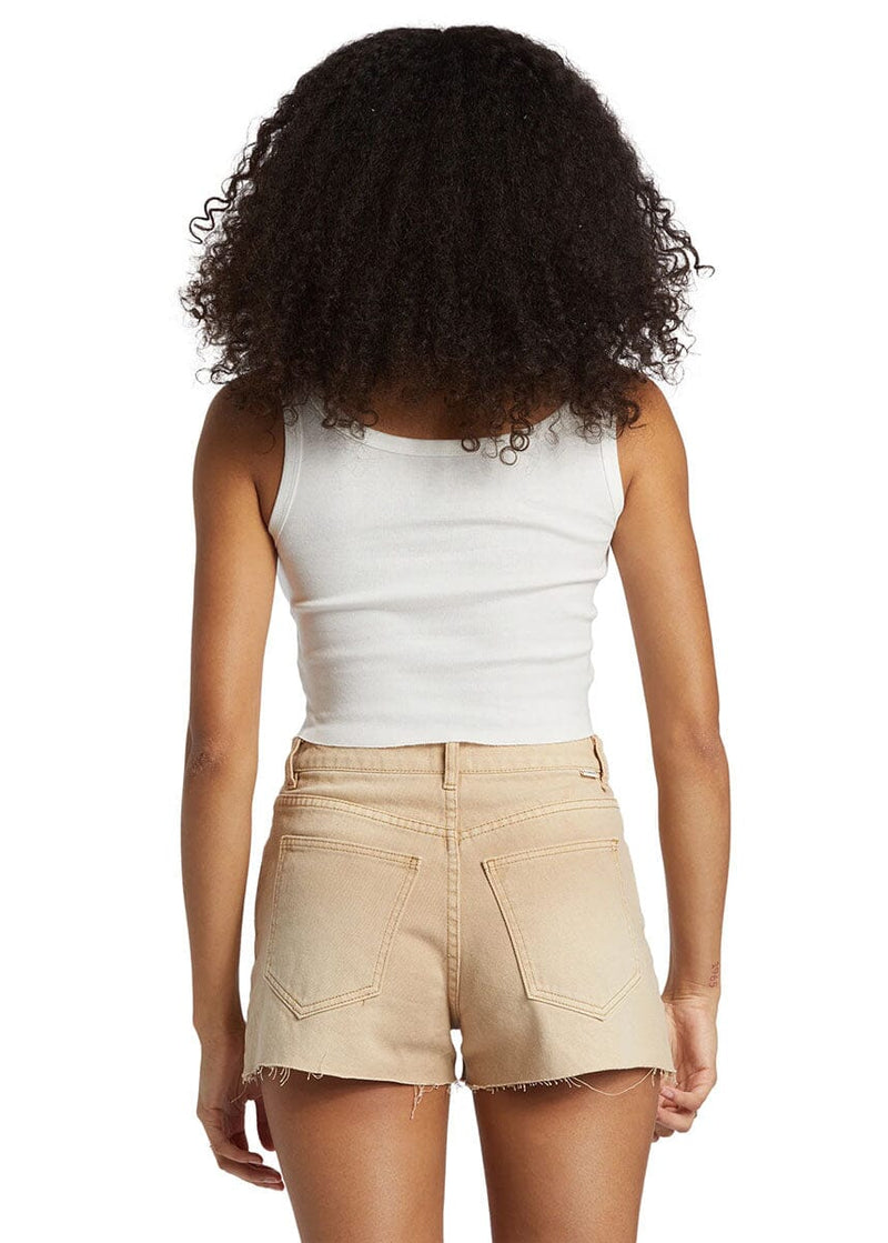 The Golden West Crop Tank - Salt Crystal